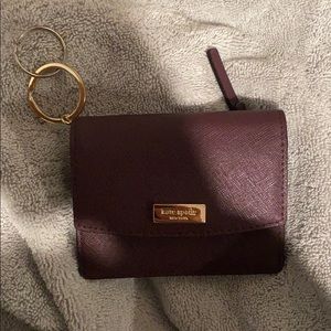 KATE SPADE- Purple keychain wallet
